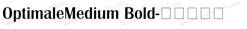 OptimaleMedium Bold字体转换